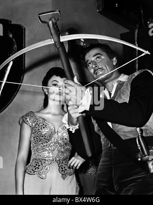 ALICE KELLEY, Errol Flynn, GEGEN ALLE FLAGGEN, 1952 Stockfoto