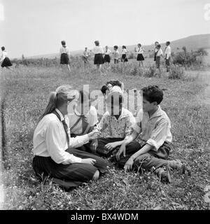 Internationalen Pioneer Camp - Pionier war eine kommunistische entspricht uns Pfadfinder. SEC, Tschechoslowakei 1963. (CTK Foto / Jiri Finda) Stockfoto