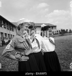 Internationalen Pioneer Camp - Pionier war eine kommunistische entspricht uns Pfadfinder. SEC, Tschechoslowakei 1963. (CTK Foto / Jiri Finda) Stockfoto