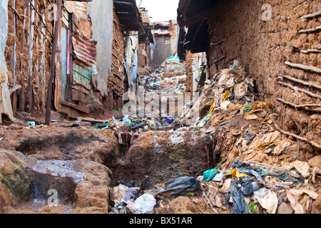 Kibera Slum, Nairobi, Kenia Stockfoto