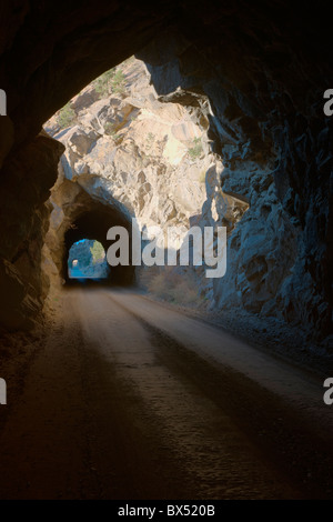 Midland Railroad Tunnel, vier Tunnel gebaut im Jahre 1887, CR371, Buena Vista, Colorado, USA Stockfoto