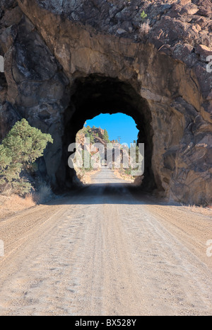 Midland Railroad Tunnel, vier Tunnel gebaut im Jahre 1887, CR371, Buena Vista, Colorado, USA Stockfoto