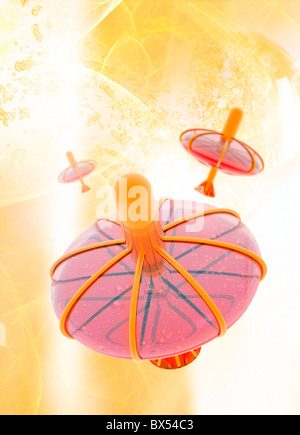 Nanopartikel-Drug-Delivery, artwork Stockfoto