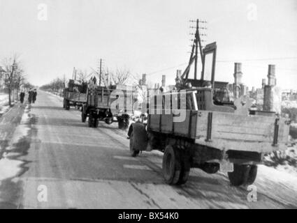 Tschechoslowakische Staatsbürger umzusiedeln Sudetenland Stockfoto