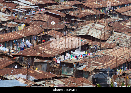 Kibera Slum, Nairobi, Kenia Stockfoto