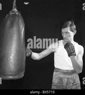 Bohumil Nemecek, Boxer, olympisches Gold, 1960 Stockfoto