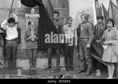 Milan Kadlec, Opfer, Tote, Unfall, Beerdigung, Nationalflagge, trauernden Stockfoto