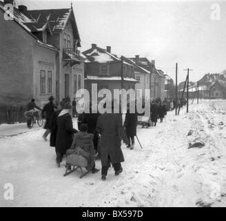 Benes-Dekrete, Transport, Sudeten Stockfoto