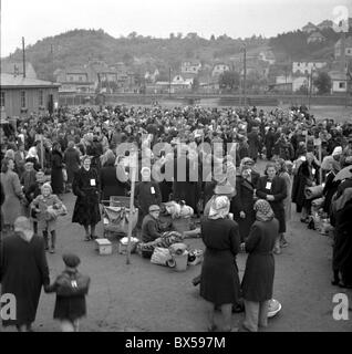 Benes-Dekrete, Transport, Sudeten Stockfoto