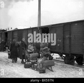 Benes-Dekrete, Transport, Sudeten Stockfoto