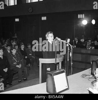 Milada Horakoava politischer Prozess, erfundenen Gebühren Stockfoto