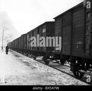 Aussiedler, Deportation aus Sudetenland Stockfoto