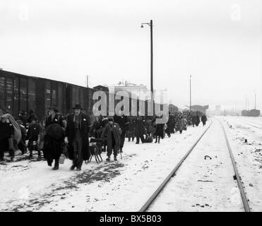 Aussiedler, Deportation aus Sudetenland Stockfoto