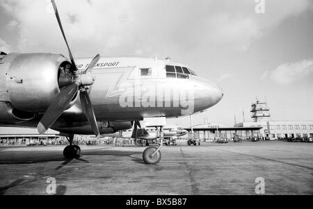 Československé aerolinie Flugzeuge. Prag, Tschechoslowakei 1958. (CTK Foto Jan Tachezy) Stockfoto