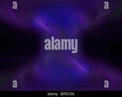 Digital erzeugte abstrakte lila Energie Fraktal. Gut als Hintergrund oder Hintergrund. Stockfoto