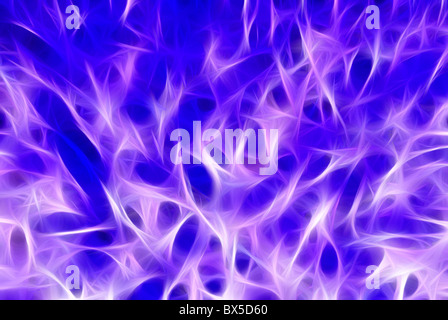 Abstrakt gerendert Digital lila Fractal Flamme. Gut als Hintergrund oder Wallpaper. Stockfoto