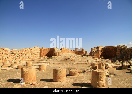 Israel, Rehovot in der Negev-Wüste auf der Weihrauchstrasse Nabatran bleibt der byzantinischen Kirche Stockfoto