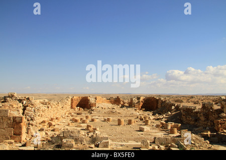 Israel, Rehovot in der Negev-Wüste auf der Weihrauchstrasse Nabatran bleibt der byzantinischen Kirche Stockfoto