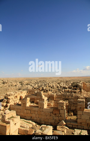 Israel, Rehovot in der Negev-Wüste auf der Weihrauchstrasse Nabatran bleibt der byzantinischen Stadt Stockfoto