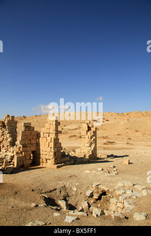 Israel, Rehovot in der Negev-Wüste entlang der Nabatran Weihrauch, einen alten Brunnen Stockfoto