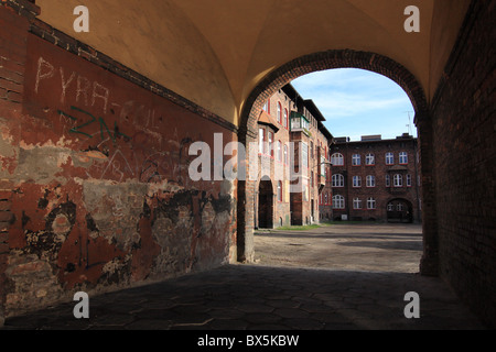 Nikiszowiec - Bezirk von Katowice - einzigartigen Anfang des 20. Jahrhunderts Architektur. Oberschlesien, Polen. Stockfoto