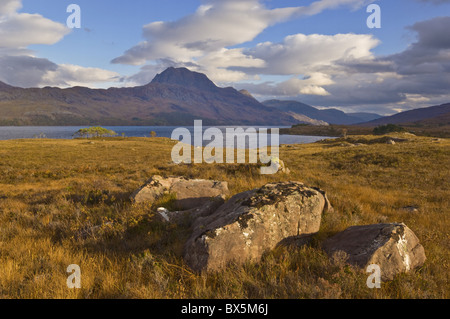 Slioch und Loch Maree, Wester Ross, Schottland, Vereinigtes Königreich, Nordwesteuropa Stockfoto