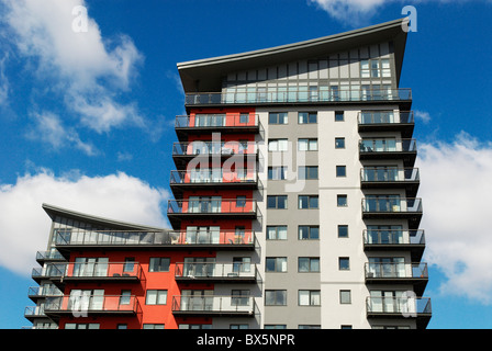 Entwicklung von riverside Apartments in Woolwich East London UK Stockfoto