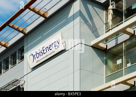 Orbis Energie Offshore-erneuerbare Energiezentrum bei Lowestoft energieeffizientes Bauen für die Energiewirtschaft Industrie gebaut. Stockfoto