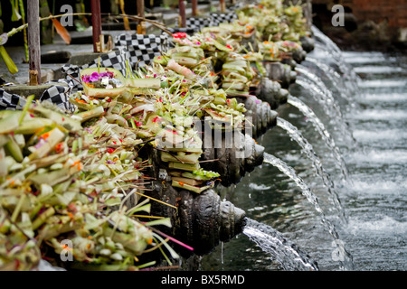 Festlichkeit im Tirta Empur Tempel während balinesische Neujahr, Bali, Indonesien Stockfoto