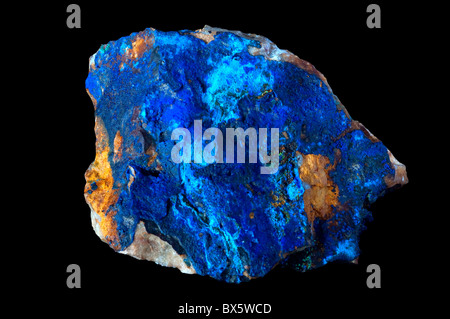 Azurit Mineral Stein Stockfoto