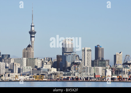 Okahu Bucht und Skyline, Auckland, Nordinsel, Neuseeland, Pazifik Stockfoto