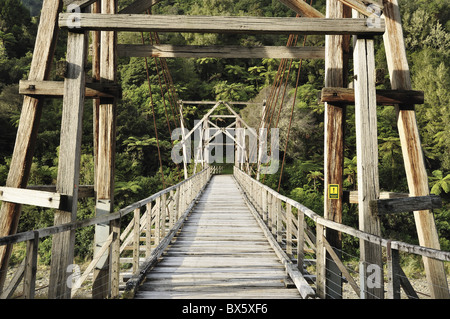 Tauranga historische Brücke, Waioeka Gorge Scenic Reserve, Bay of Plenty, North Island, Neuseeland, Pazifik Stockfoto