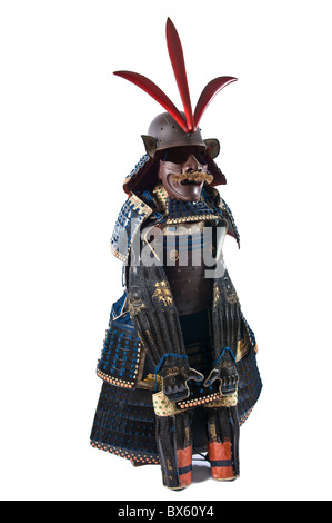 Japanische Samurai Helm und Rüstung Stockfoto