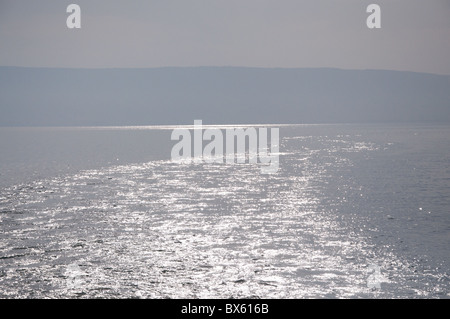 Das Boot Gefolge auf dem See Genezareth. Stockfoto