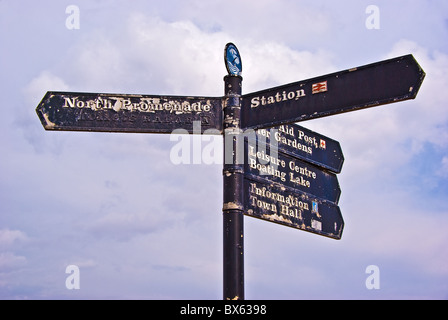 Am alten Richtung Post in Cleethorpes, North East Lincolnshire, UK. Stockfoto