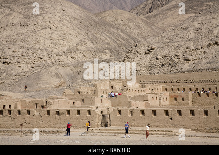 Tambo Colorado Inkaruinen in der Nähe der Stadt Pisco, Ica Region, Peru, Südamerika Stockfoto