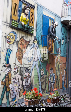 Centro Cultural De Las Artistas, El Caminito Straße in La Boca District, Buenos Aires, Argentinien, Südamerika Stockfoto