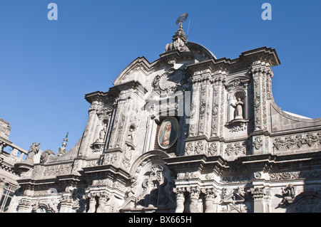 La Compania Kirche, Altstadt, UNESCO-Weltkulturerbe, Quito, Ecuador, Südamerika Stockfoto