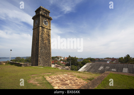 Uhrturm in Galle Fort, UNESCO-Weltkulturerbe, Galle, Sri Lanka, Asien Stockfoto