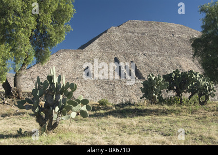 Tempel der Sonne, archäologische Zone von Teotihuacan, UNESCO World Heritage Site, Mexiko, Nordamerika Stockfoto