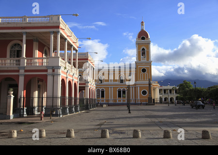 Kathedrale de Granada, Park Colon, Park Central, Granada, Nicaragua, Mittelamerika Stockfoto