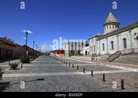 Calle La Calzada, Granada, Nicaragua, Mittelamerika Stockfoto