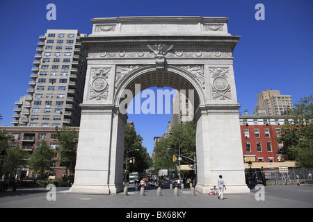 Washington Square Park, Washington Square Arch, Greenwich Village, West Village, Manhattan, New York City, USA Stockfoto