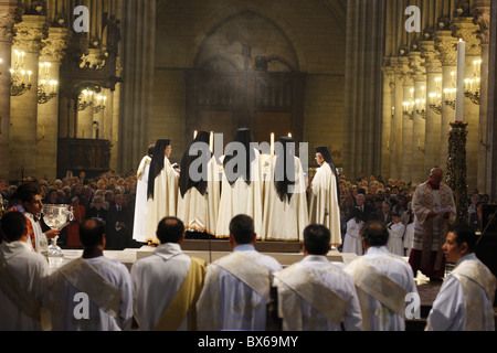 Östlichen (orientalischen) Kirche jährliche Messe in Notre-Dame de Paris, Paris, Frankreich, Europa Stockfoto