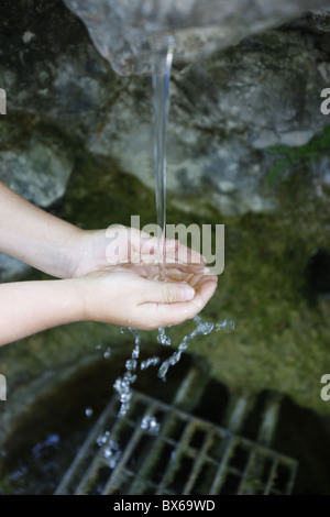 Auch im La Fontaine Benite Sanctuary, La Roche-Sur-Foron, Haute Savoie, Frankreich, Europa Stockfoto