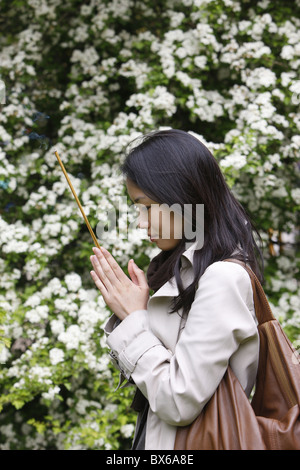 Vesak fest in Vincennes buddhistische Tempel, Paris, Frankreich, Europa Stockfoto