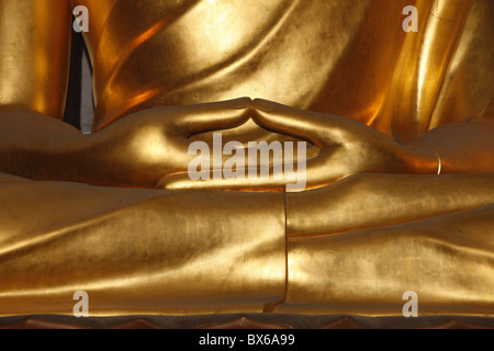 Detail der Mudra, Buddha Statue, Paris, Frankreich, Europa Stockfoto