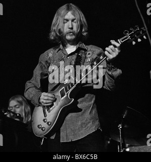 Die Allman Brothers Band spielen im Jubilee, Maifeiertag, 1971, University of North Carolina-Chapel Hill, Duane Allman Stockfoto