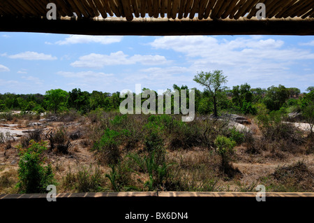 Blick von einem offenen Deck. Stockfoto