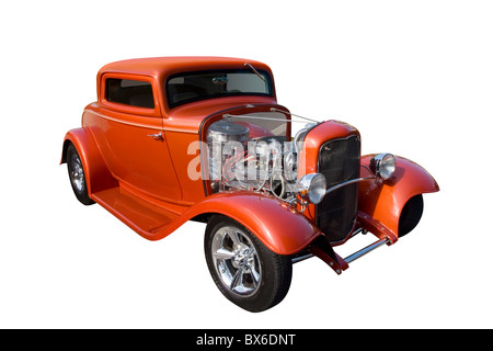 Auto-1932 Ford Hotrod. Rot. Springfield, Ohio, USA. Stockfoto